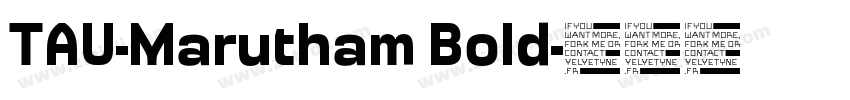 TAU-Marutham Bold字体转换